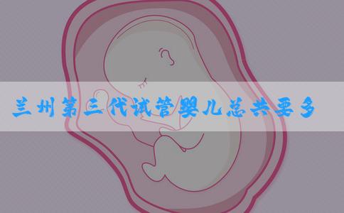 兰州第三代试管婴儿总共要多少钱？价格明细一览！