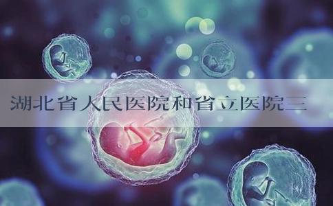 湖北省人民医院和省立医院三代试管婴儿？能否成功！