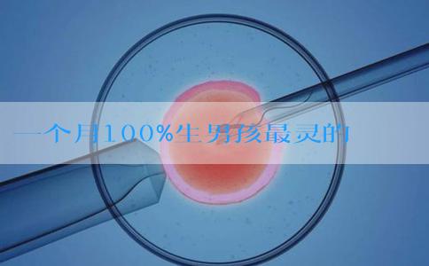 一个月100%生男孩最灵的民间祖传秘方是什么?
