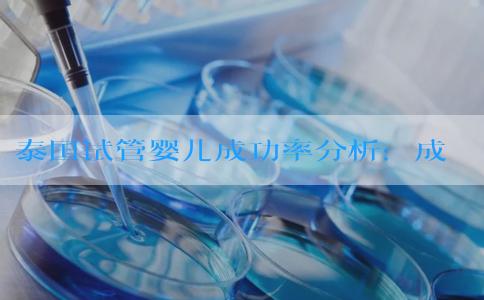 泰国试管婴儿成功率分析：成功率与医疗环境的关系