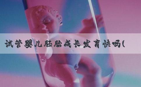 试管婴儿胚胎成长发育快吗(试管婴儿胎儿发育成什么)