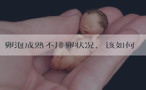 卵泡成熟不排卵状况，该如何是好？
